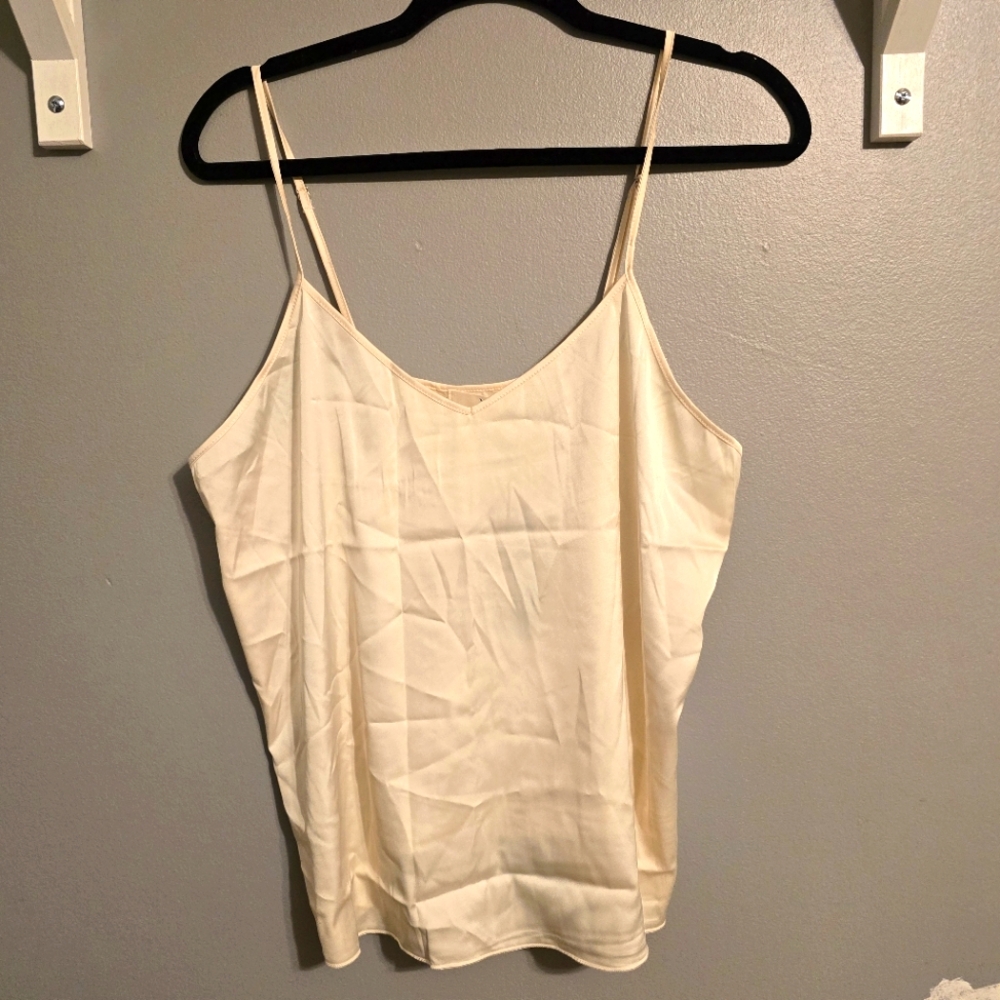 Chic Cream Spaghetti Strap Camisole